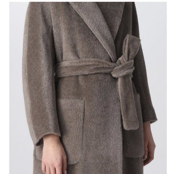 S Max Mara Malesia Coat, Beige Size 4 - Picture 4 of 16
